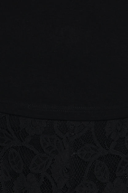 Alina Lace Pant Set Black