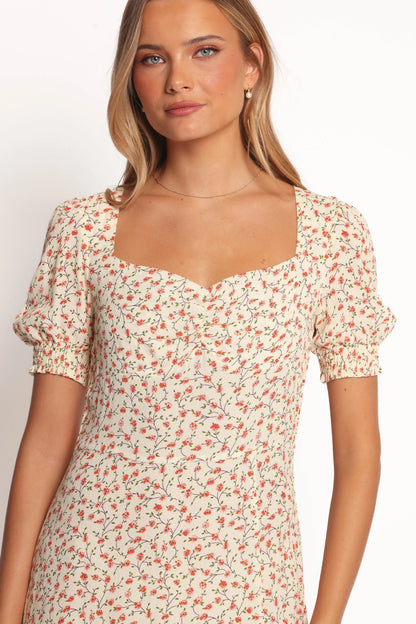 Franklin Dress Cream Floral