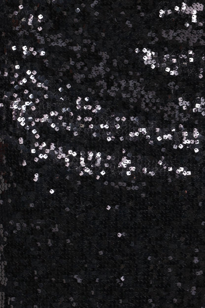 Lindsey Sequin Straight Midi Skirt Black