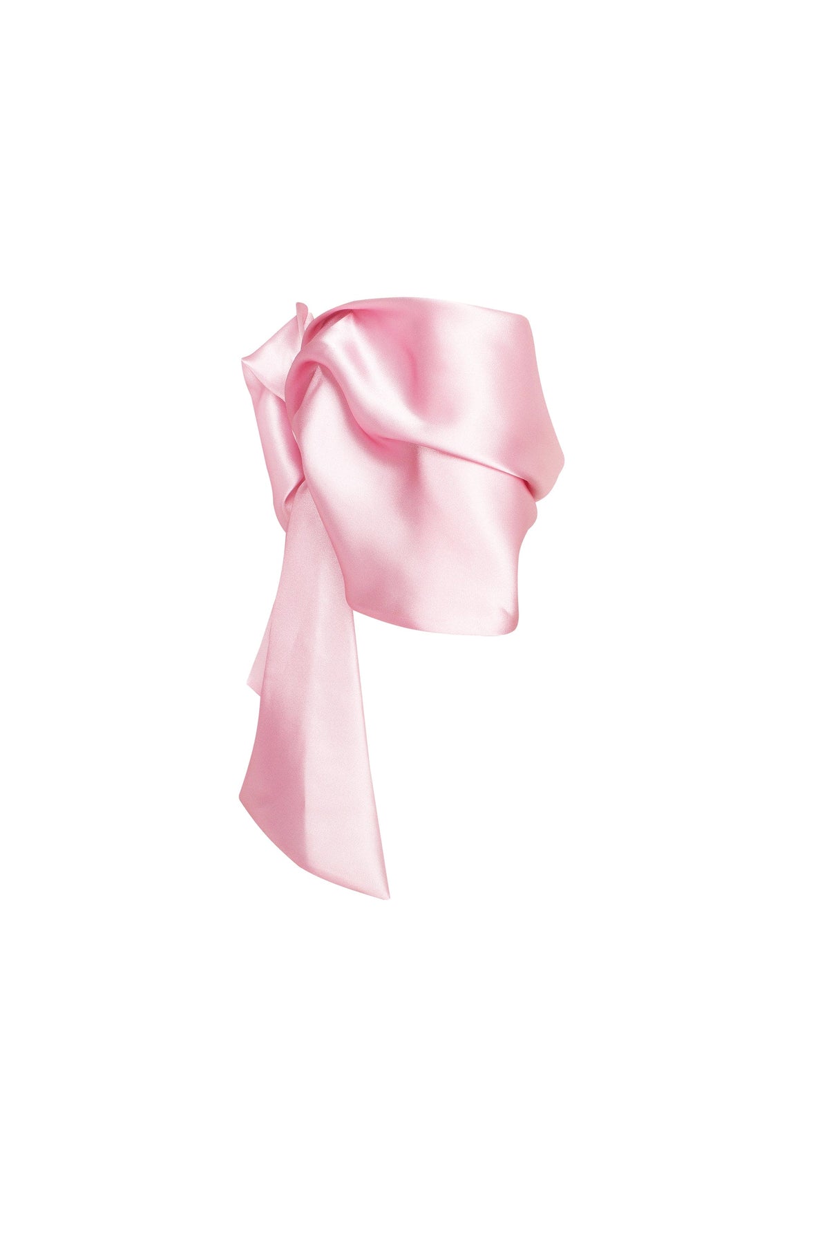 Pink organza off shoulder blouse with meringue flounces Xo Xo