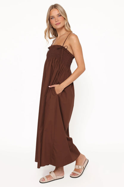 Josie Maxi Dress Brown