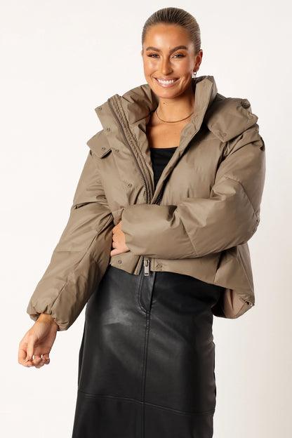Tania Puffer Jacket Mocha