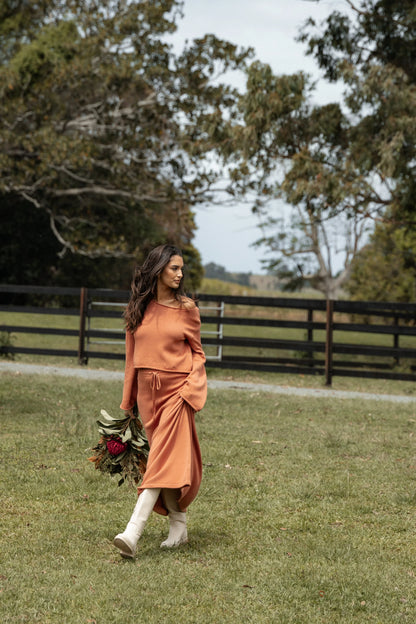 Rooney Knit Sweater Cinnamon