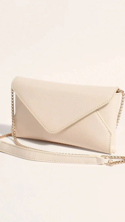 Carmen Envelope Cross Body Bag Cream