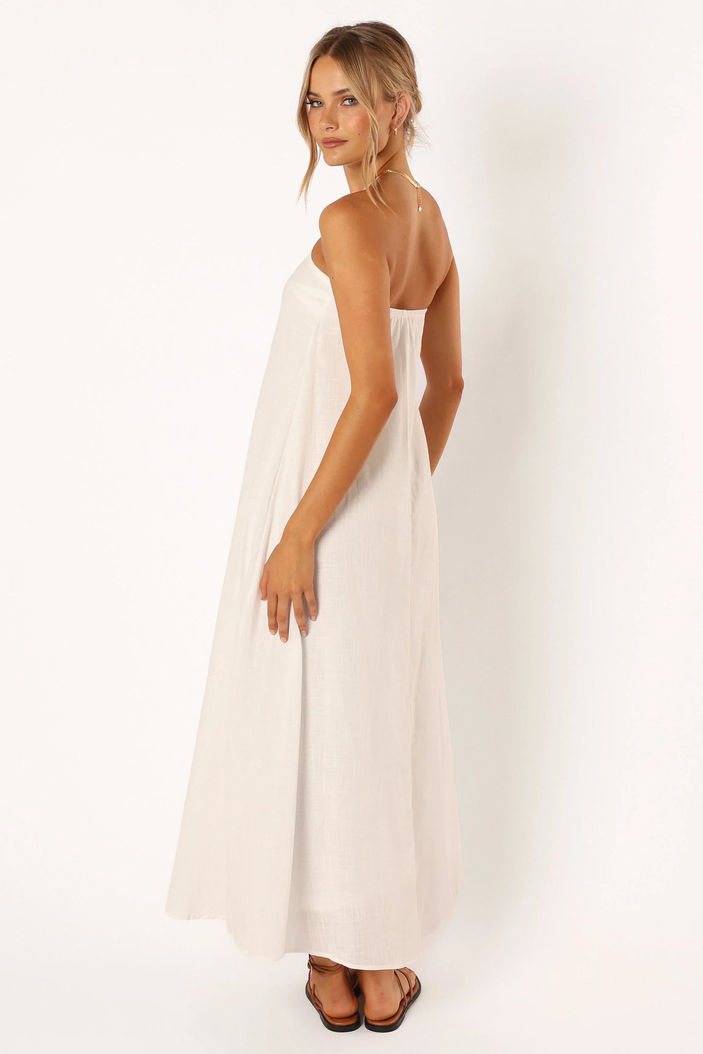 Soph Strapless Maxi Dress White