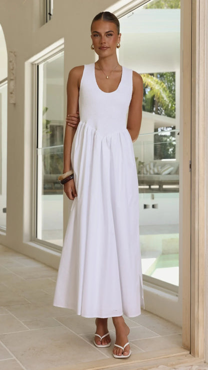Amira Maxi Dress White