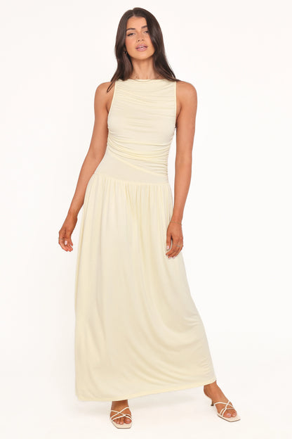 Shirley Maxi Dress Butter Yellow