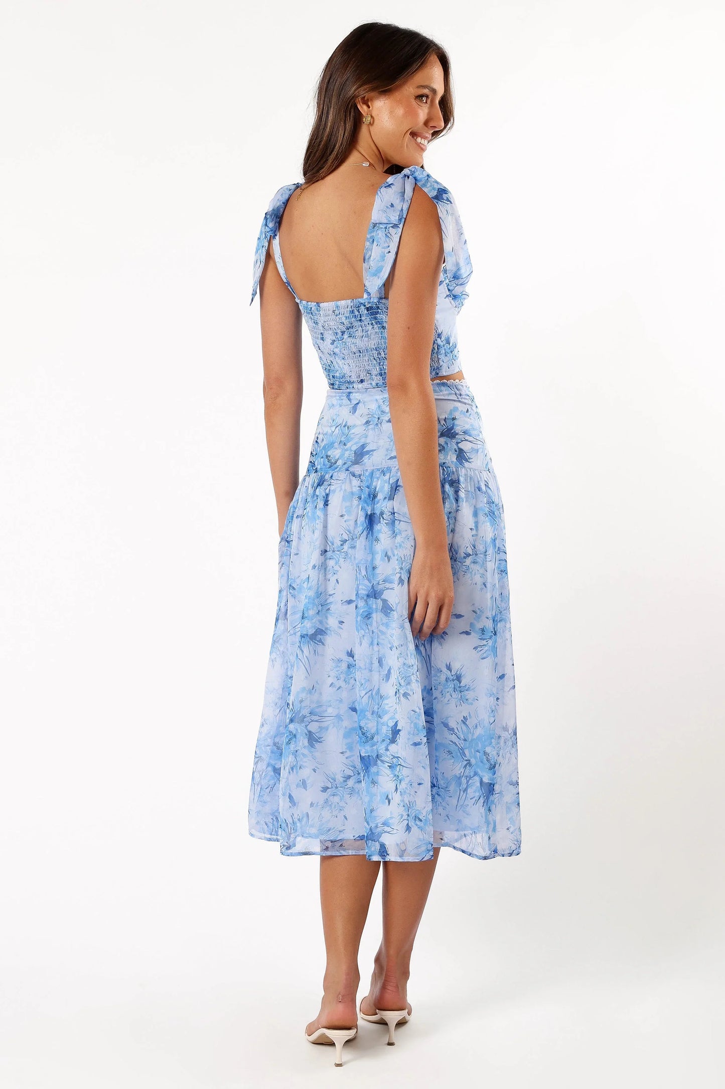 Elle Two Piece Set Blue Floral