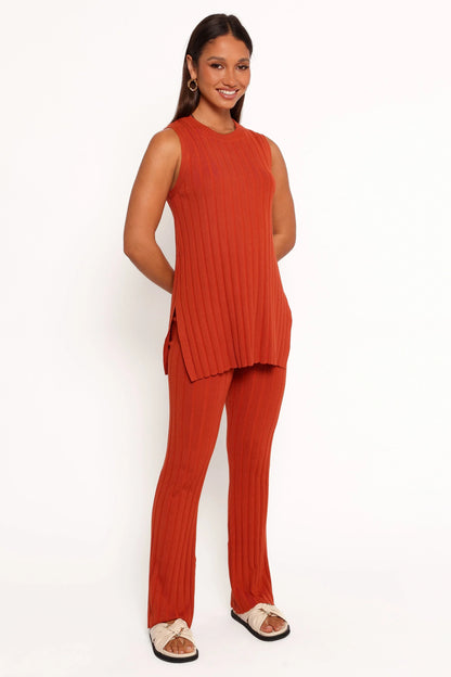 Silvie Knitted Set Rust