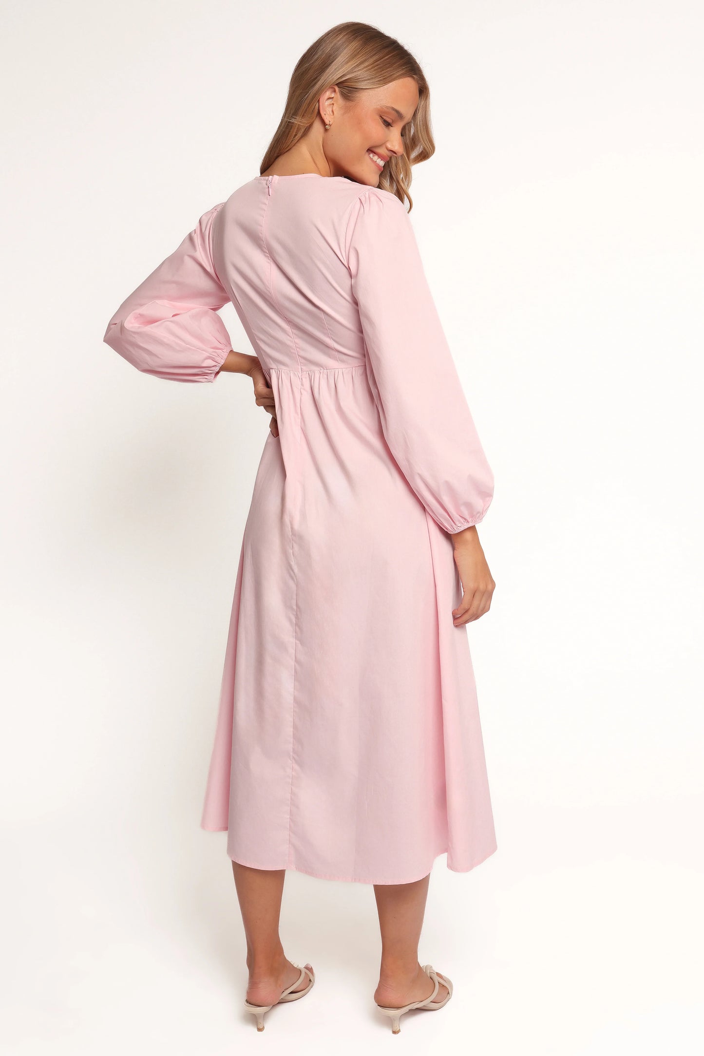 Ilyana Long Sleeve Maxi Dress Pink