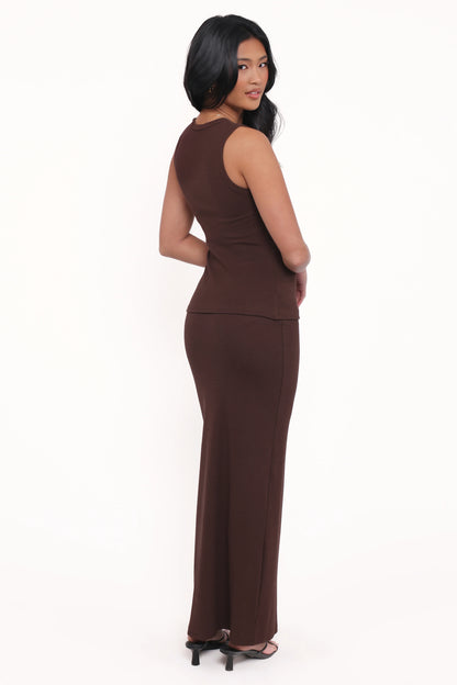 Adeline Two Piece Set Chocolate