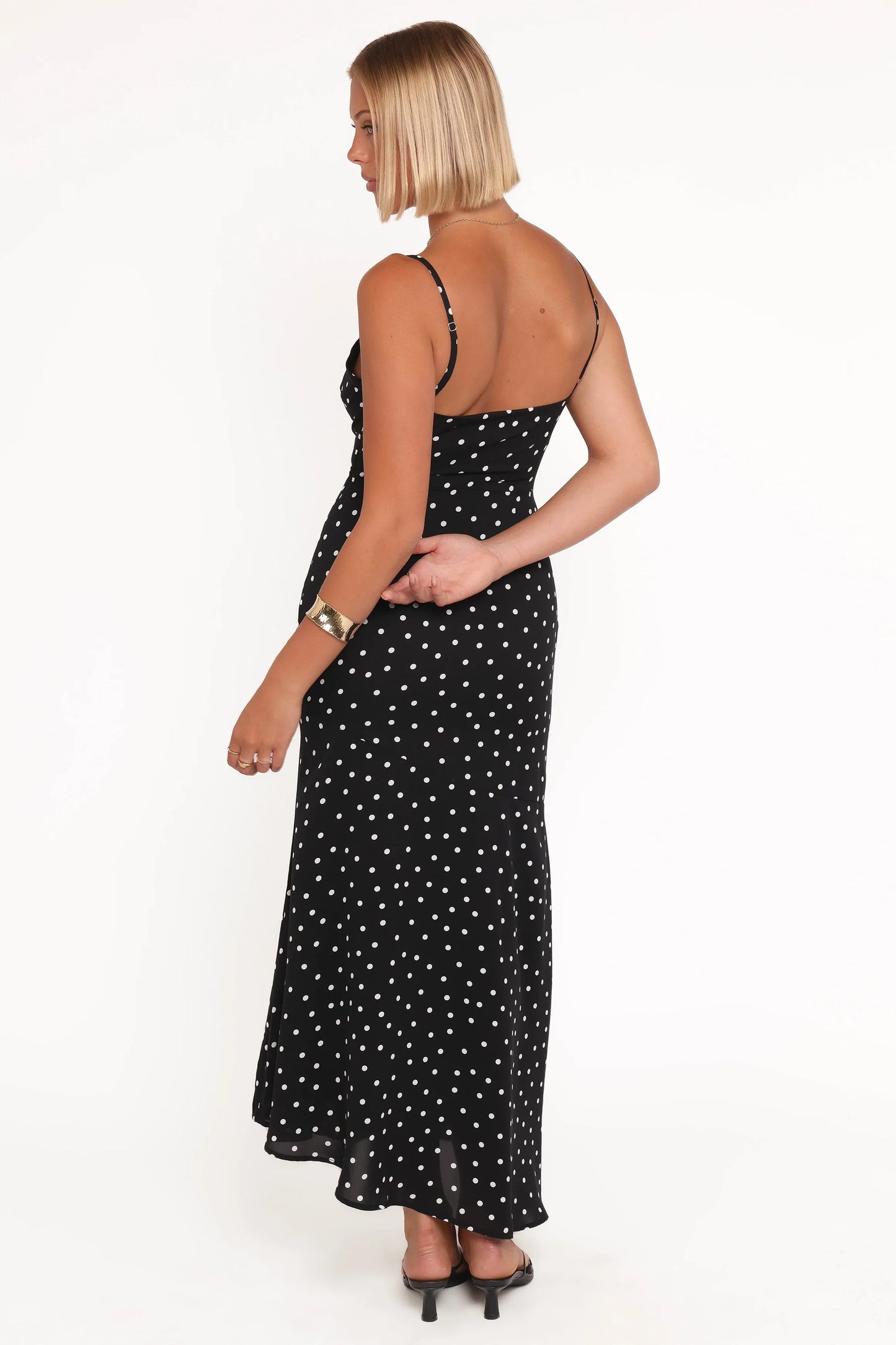 Lexia Midi Dress Black Polka Dot
