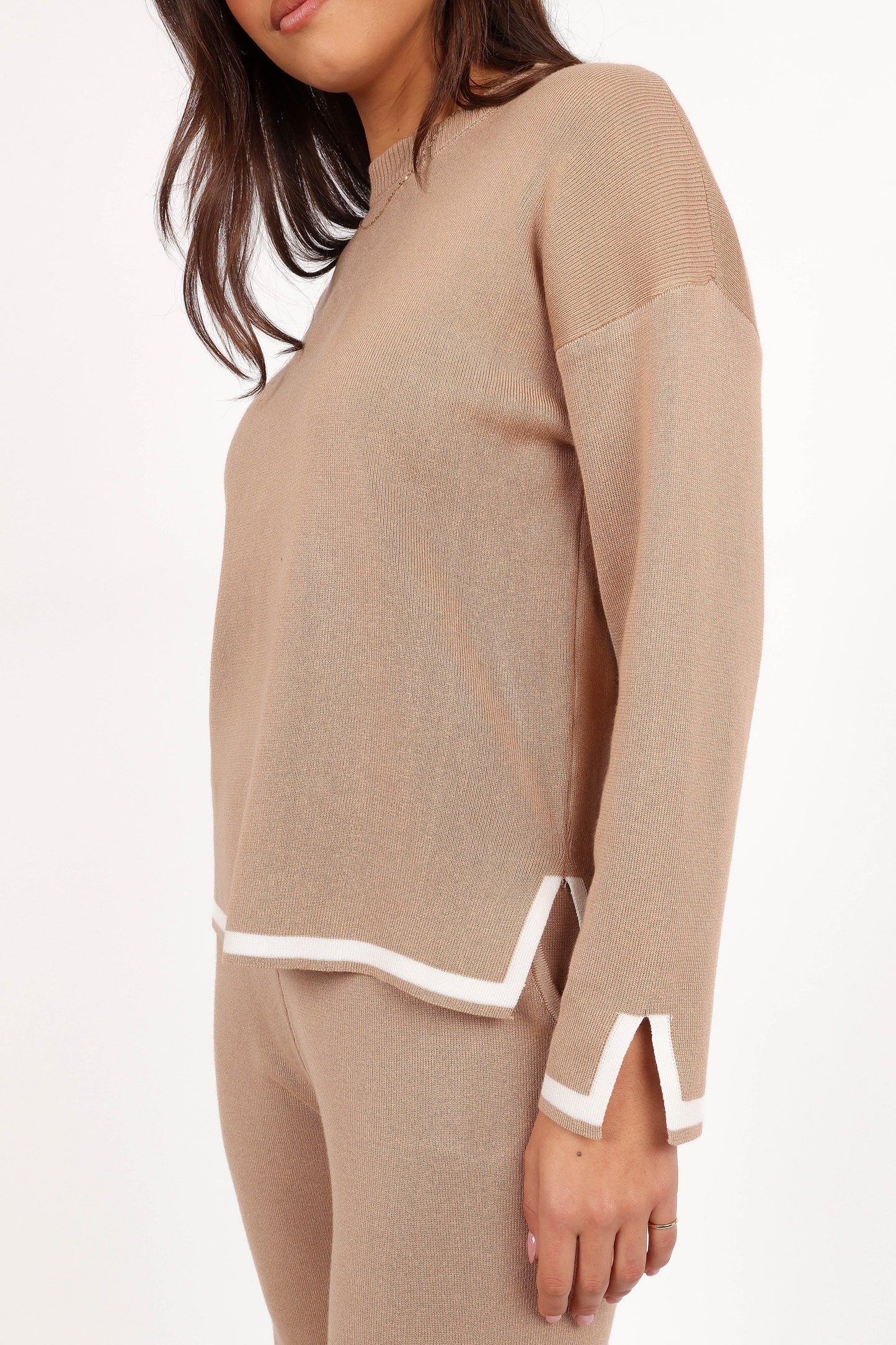 Nathan Two Piece Knit Set Latte