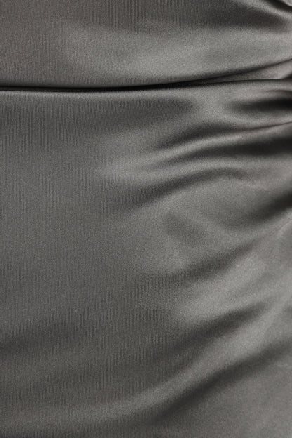 Selma Off Shoulder Maxi Dress Steel Gray
