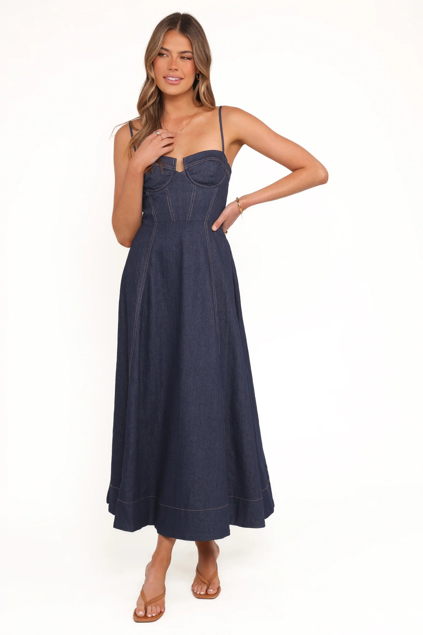 Marsden Denim Midi Dress Indigo