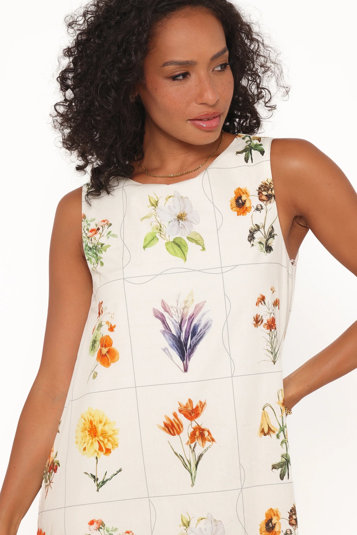 Elordi Mini Dress Multi Flowers