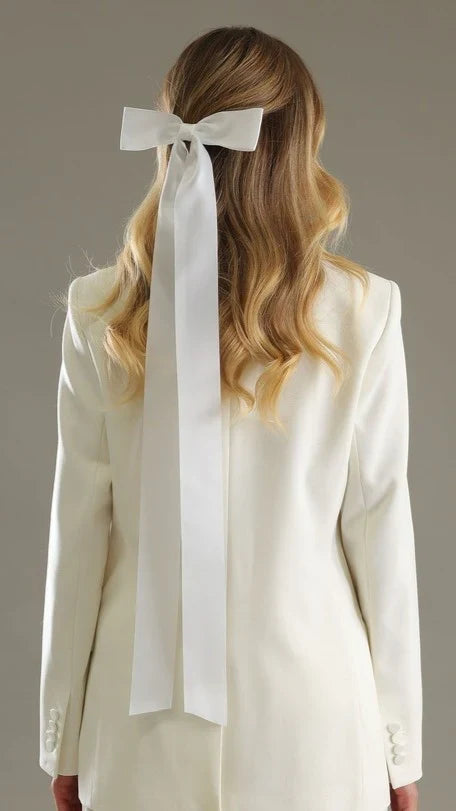 Lala Hair Bow White