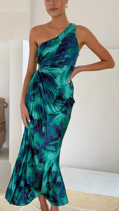 Laken Maxi Dress Green Print