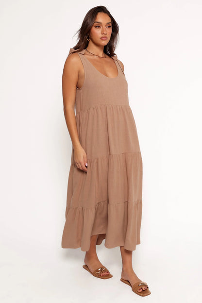 Marcy Midi Dress Mocha