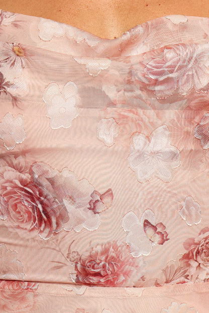 Esmeralda Maxi Dress Rose Print