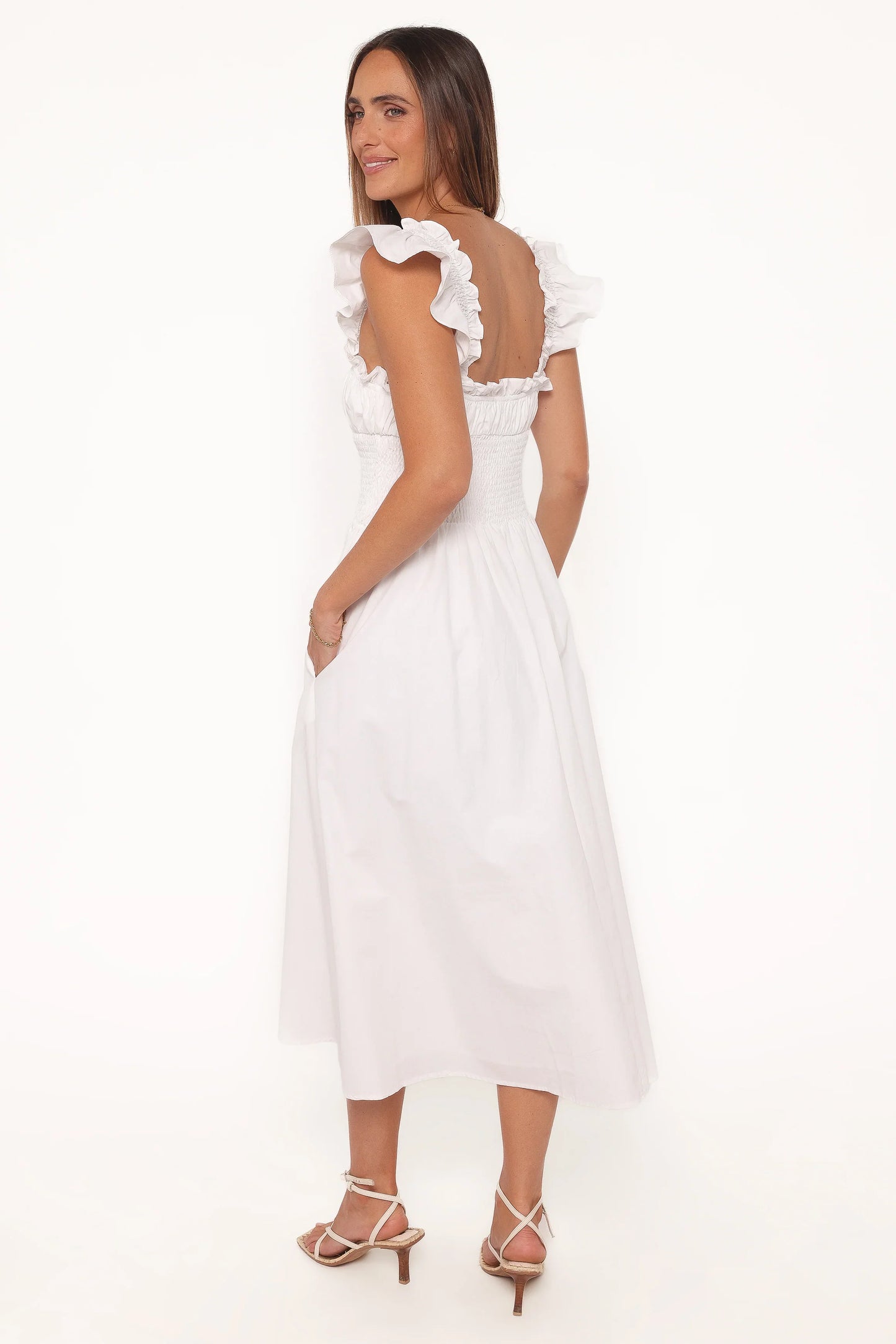 Bronte Midi Dress White