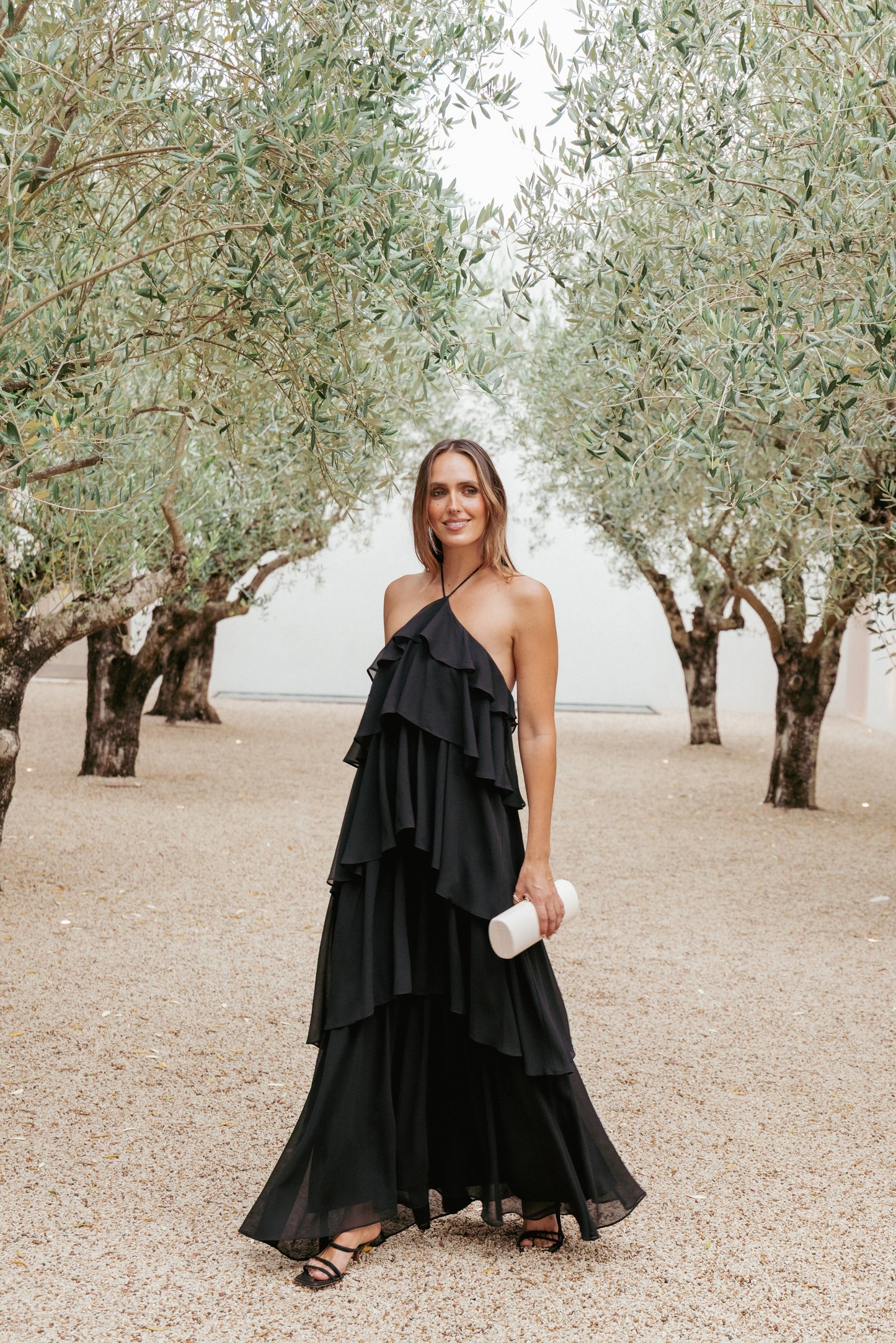 Chasity Halterneck Maxi Dress Black