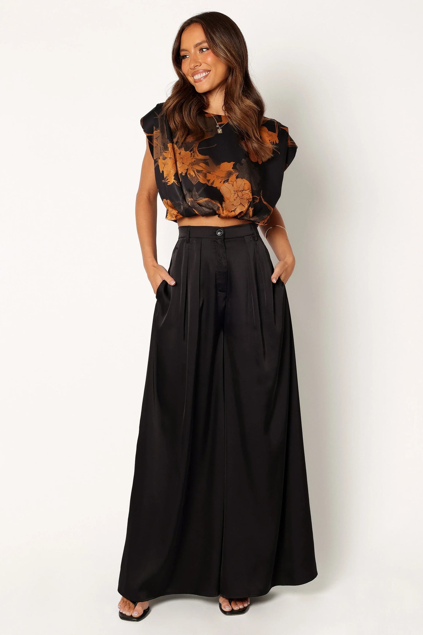 Taya Two Piece Set Black
