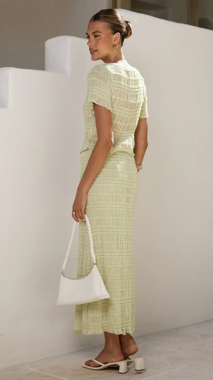 Maisie Maxi Skirt Matcha