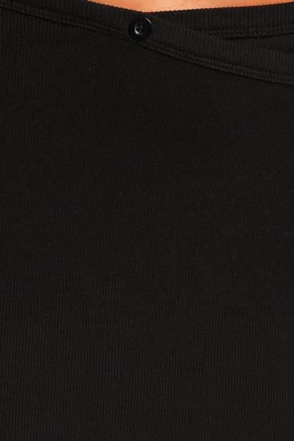 Adeline Long Sleeve Skirt Set Black