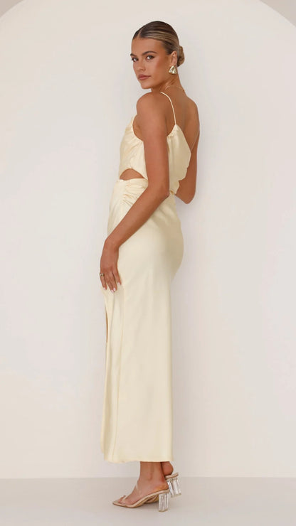 Nyla Maxi Dress Lemon