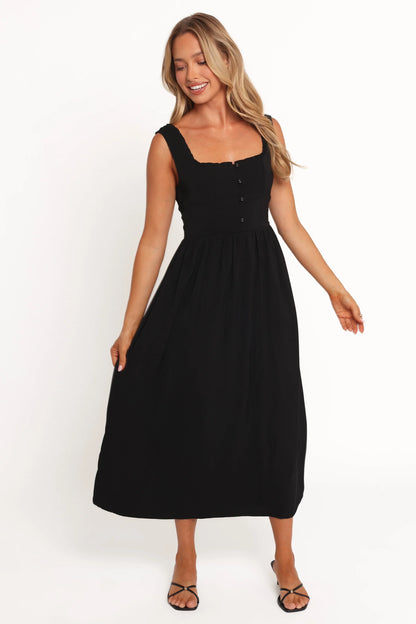 Melrose Midi Dress Black