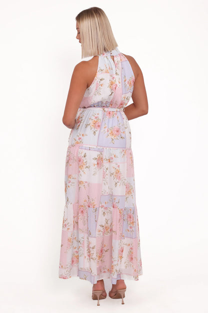 Caroline Maxi Halter Dress Multi Floral