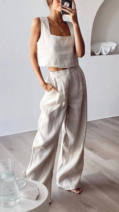 Tillie Crop Top Oatmeal