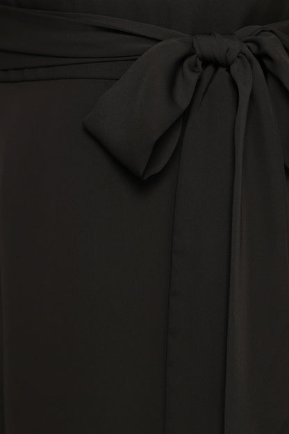 Maverick Wrap Maxi Dress Black