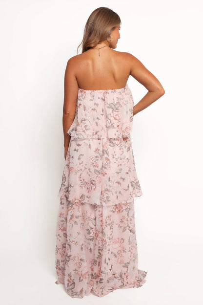 Bloom Strapless Maxi Dress Floral