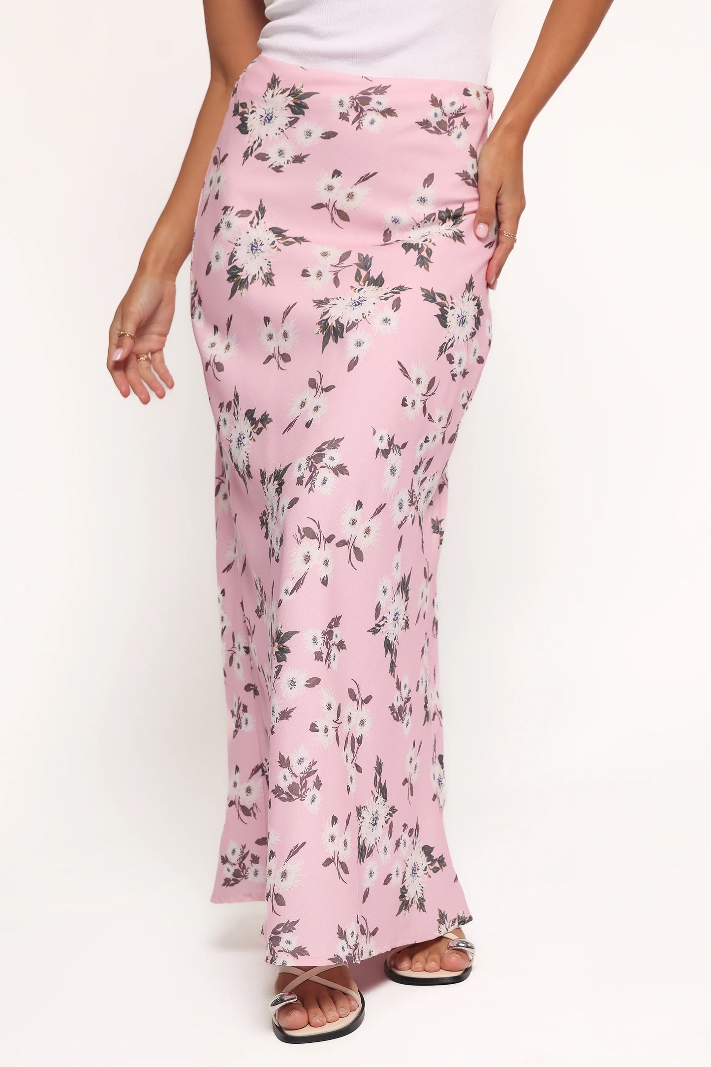 Evie Maxi Skirt Pink Floral