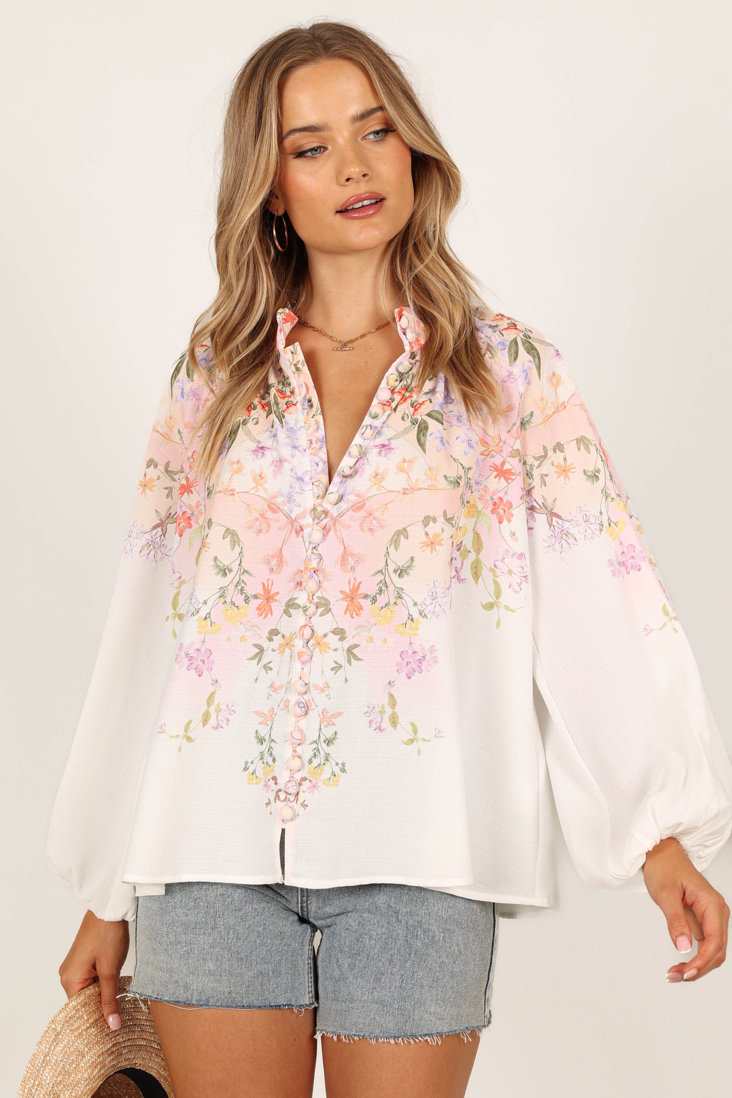 Tiarna Shirt White Floral