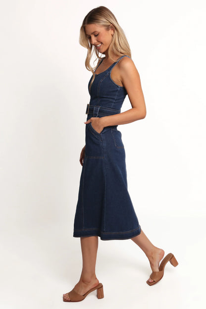 Carys Midi Dress Denim