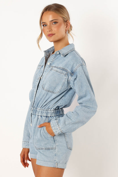 Danielle Romper Medium Denim