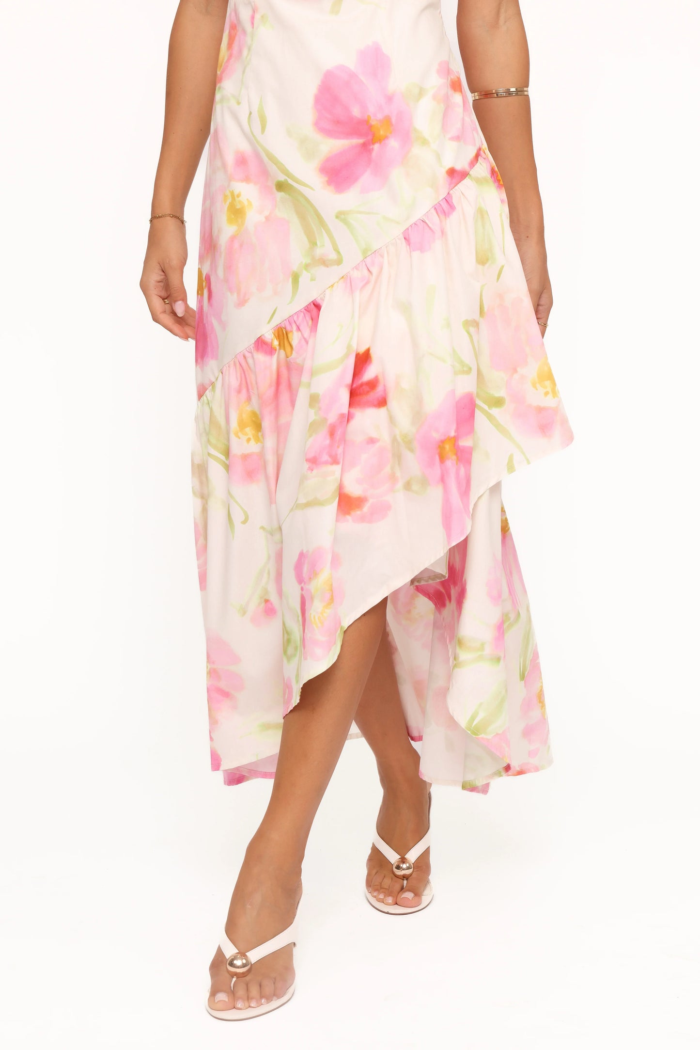 Zula Maxi Dress Pink Garden Floral