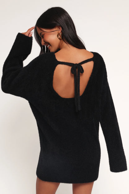 Mitchell Knit Mini Dress Black