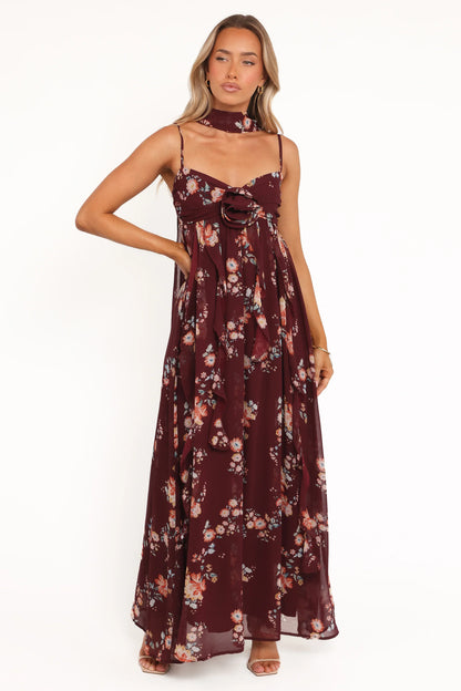 Tully Maxi Dress Berry Floral