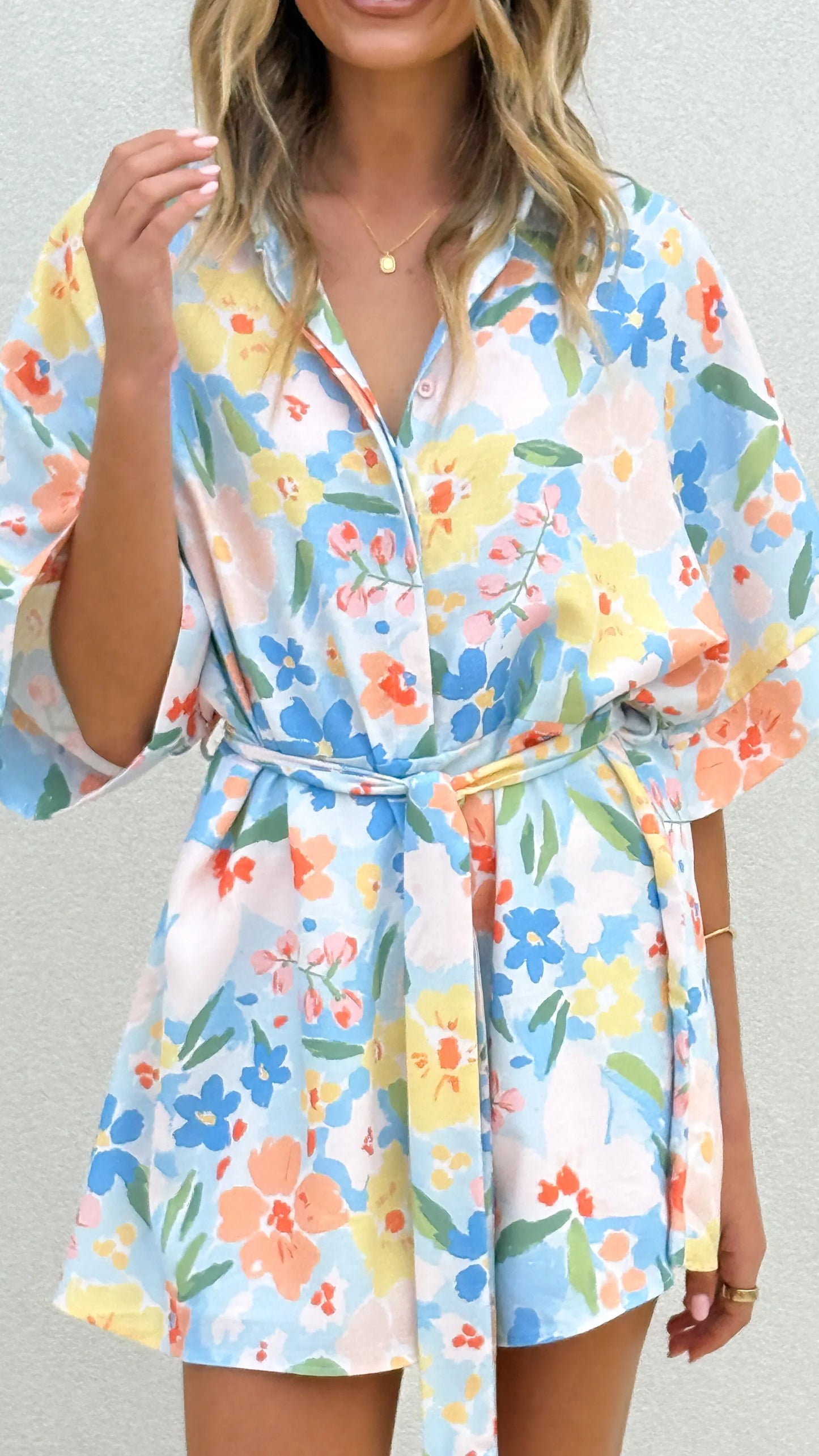 Ember Playsuit Blue Summer