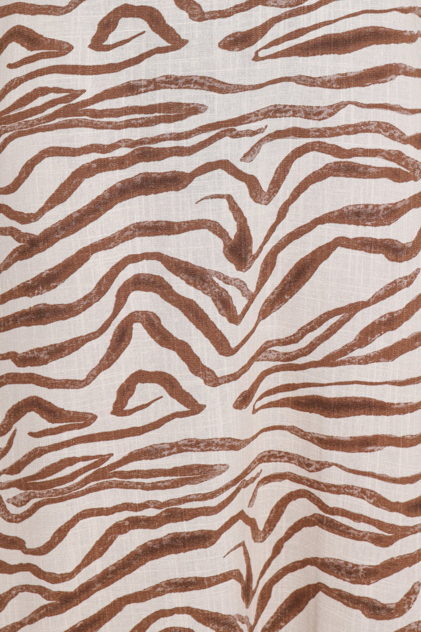 Kelsie Midi Dress Brown Zebra