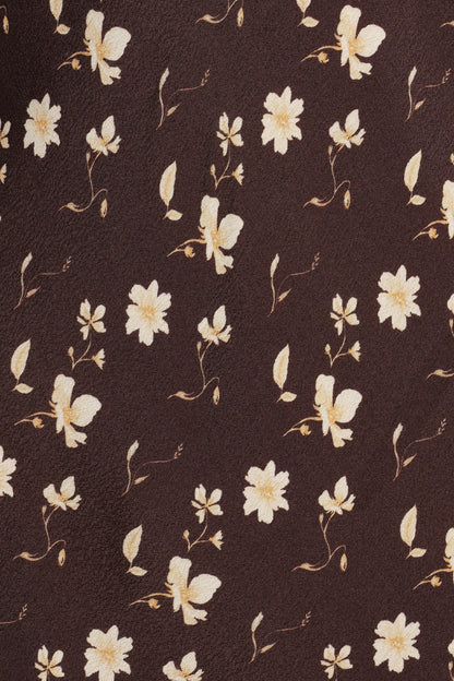 Amity Mini Dress Brown Floral