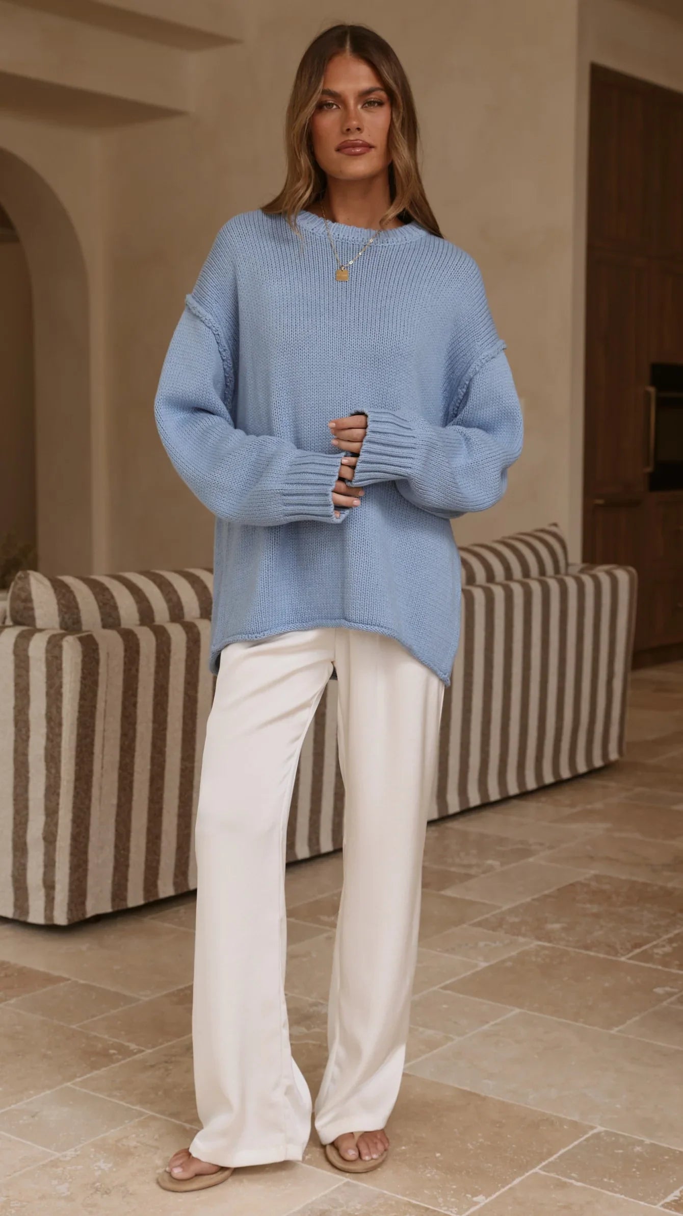 Hayden Knit Jumper Blue