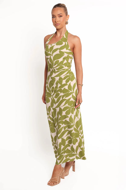 Alexis Maxi Dress Green Floral