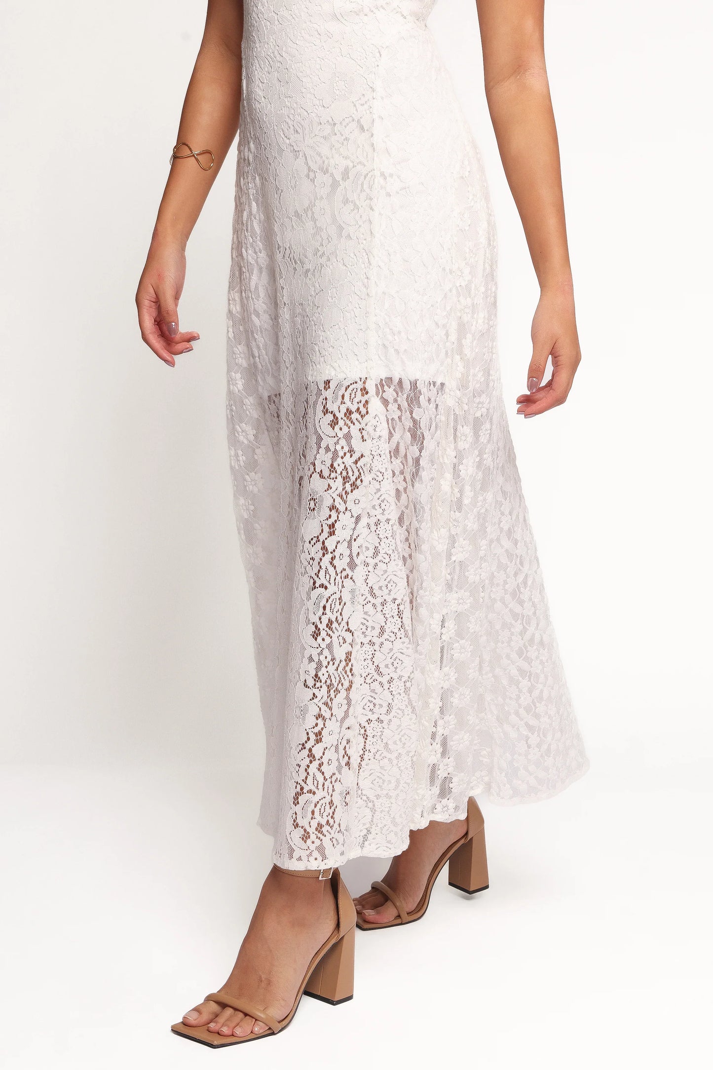 Varia Lace Maxi Dress White
