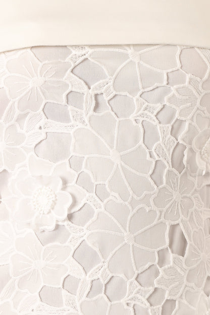 Emersyn Midi Lace Dress White