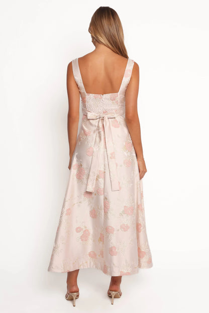 Zaria Midi Dress Pink Floral